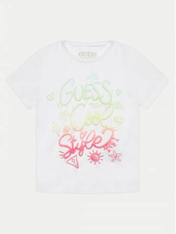 Guess Футболка K4GI04 K6YW1 Білий Regular Fit Guess Футболка K4GI04 K6YW1 Білий Regular Fit