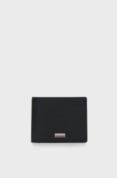 Мужской черный кожаный кошелек CENTRAL MINI Черный ONESIZE Tommy Hilfiger AM0AM14495
