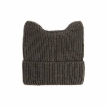 Cropp - Капелюх-біні з вушками - темно-сірий
