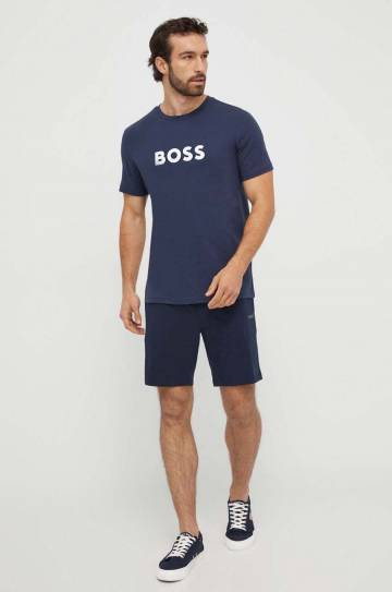 Пляжная футболка BOSS цвет чёрный узорный Пляжная футболка BOSS цвет чёрный узорный