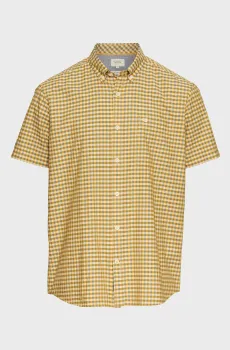Мужская желтая рубашка в клетку Shortsleeve Желтый L Camel Active 409250-5S50-65