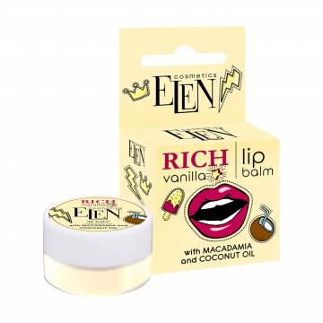 Бальзам для губ Elen Cosmetics Lip Balm Rich Vanilla, 9 г Бальзам для губ Elen Cosmetics Lip Balm Rich Vanilla, 9 г