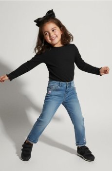 Прямі джинси - синій