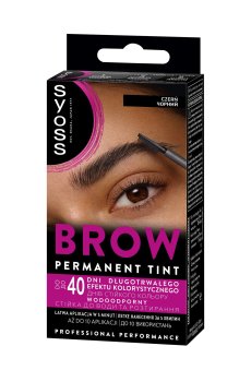 Стойкая краска для бровей SYOSS Brow Tint, черный, 17 мл