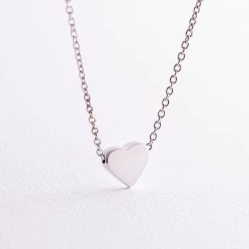 Серебряное колье "Сердечко" 1089 Серебряное колье "Сердечко" 1089