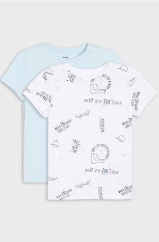 Бавовняна футболка 2 pack - light blue