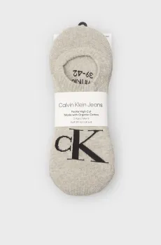 Мужские серые следы (2 пары) HIGH CUT Серый 39-42 Calvin Klein 701228809