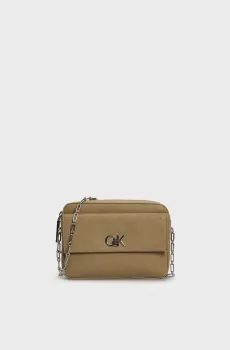 Женская бежевая сумка CK CAMERA BAG W POCKET_MONO Бежевый ONESIZE Calvin Klein K60K613140