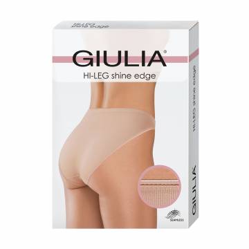 Бесшовные женские трусы слипы Giulia Hi-Leg Shine Edge, White, размер S/M Бесшовные женские трусы слипы Giulia Hi-Leg Shine Edge, White, размер S/M