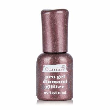 Гель-лак для ногтей GlamBee ProGel Diamond Glitter 129, 6 мл Гель-лак для ногтей GlamBee ProGel Diamond Glitter 129, 6 мл
