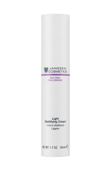 Легкий матирующий крем для лица Janssen Cosmetics Light Mattifying Cream для жирной кожи, 50 мл