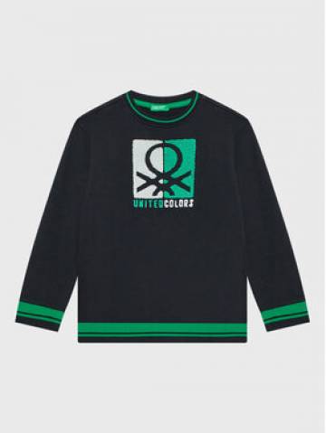 United Colors Of Benetton Світшот 3J68C105S Чорний Regular Fit United Colors Of Benetton Світшот 3J68C105S Чорний Regular Fit
