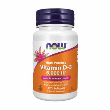 Витамин Д3 NOW Foods Vitamin D-3 5000 IU, 120 желатиновых капсул Витамин Д3 NOW Foods Vitamin D-3 5000 IU, 120 желатиновых капсул