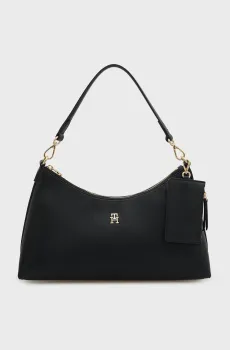Женская черная сумка ICON SHOULDER Черный ONESIZE Tommy Hilfiger AW0AW18720