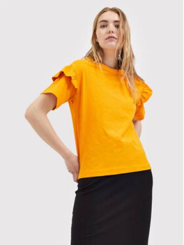 Selected Femme Футболка Rylie 16079837 Оранжевий Regular Fit Selected Femme Футболка Rylie 16079837 Оранжевий Regular Fit