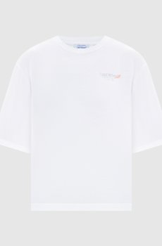 Белая футболка с принтом Storytelling