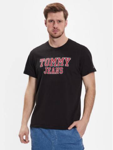 Tommy Jeans Футболка Essential DM0DM16405 Чорний Regular Fit Tommy Jeans Футболка Essential DM0DM16405 Чорний Regular Fit
