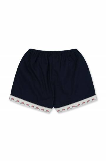 Детские хлопковые шорты Konges Sløjd цвет синий с аппликацией