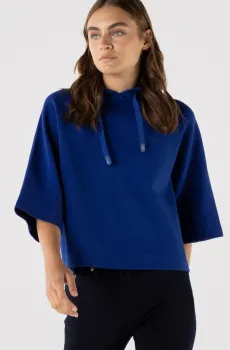 Женская голубая толстовка Голубой 36 Lacoste SF222020M