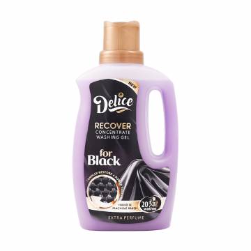 Гель для стирки Delice Recover Concentrate Washing Gel For Black для темных вещей, 20 стирок, 1 л Гель для стирки Delice Recover Concentrate Washing Gel For Black для темных вещей, 20 стирок, 1 л