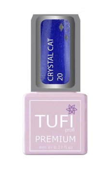 Уценка! Гель-лак для ногтей Tufi profi Premium Crystal Cat 20 Танзанит, 8 мл