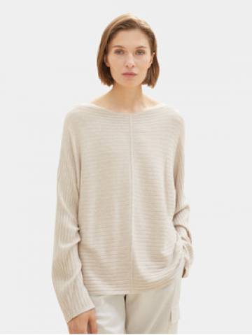 Tom Tailor Светр 1037737 Écru Relaxed Fit Tom Tailor Светр 1037737 Écru Relaxed Fit