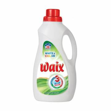 Средство для стирки WAIX White & Color для белых и цветных вещей, 20 стирок, 1.2 л Средство для стирки WAIX White & Color для белых и цветных вещей, 20 стирок, 1.2 л