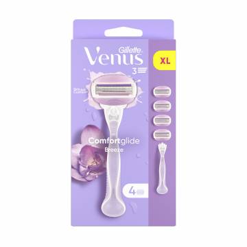 Станок для бритья Gillette Venus ComfortGlide Breeze женский, с 4 сменными картриджами Станок для бритья Gillette Venus ComfortGlide Breeze женский, с 4 сменными картриджами