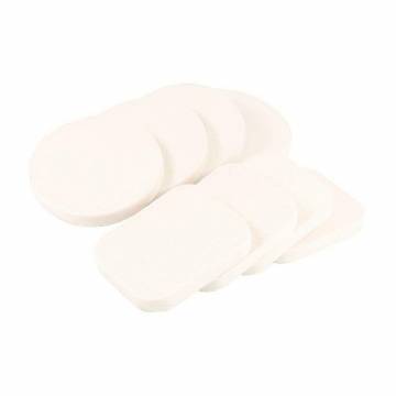 Набор спонжей для макияжа Cosmo Shop Круг + Квадрат, белый, 8 шт (CS070W)