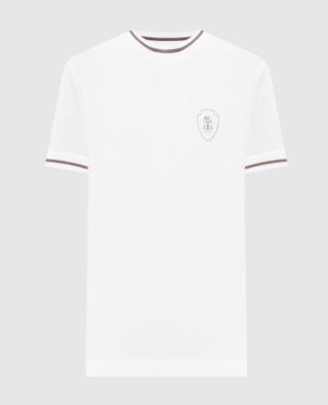 Белая футболка с логотипом