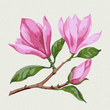 Картина за номерами Rosa Start Гілка магнолії 15 х 15 см (N00013934) Картина за номерами Rosa Start Гілка магнолії 15 х 15 см (N00013934)