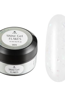 Гель для укрепления натуральных ногтей F.O.X Shine Gel Flakes 005, 15 мл
