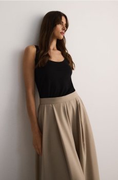 Reserved - Топ з ліоцелі та вовни - чорний - 6745Y-99X