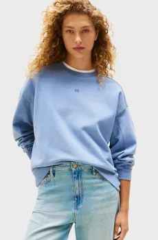 Женский голубой свитшот TONAL FLAG MDRN TERRY Голубой M Tommy Hilfiger WW0WW45754