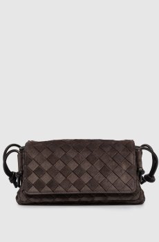 Коричневая замшевая сумка кросс-боди Notturno
