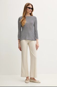 Лонгслив с примесью льна United Colors of Benetton