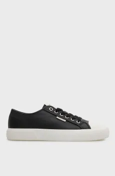 Женские черные кожаные кеды VULC LACE UP Черный 36 Calvin Klein HW0HW03077