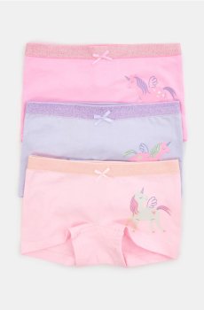 Бавовняні боксерки 3 штуки - рожевий