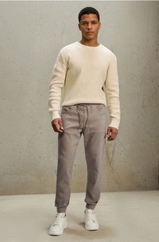 Джинси jogger - нюдовий