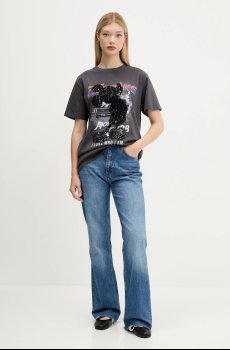 Хлопковая футболка Desigual MICKEY LACE