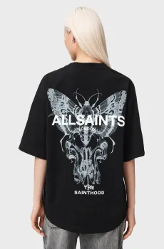 Женская черная футболка HALIS AMELIE Черный M AllSaints W140JE