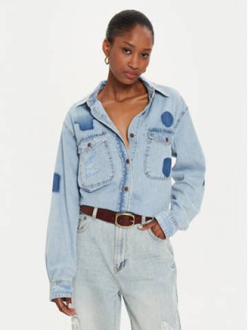 One Teaspoon Джинсова сорочка 26368 Голубий Oversize One Teaspoon Джинсова сорочка 26368 Голубий Oversize