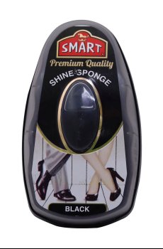 Губка для блеска обуви Smart с дозатором, черная