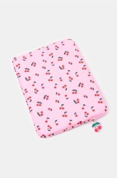Сумка для ноутбука з вишневим мотивом - рожевий