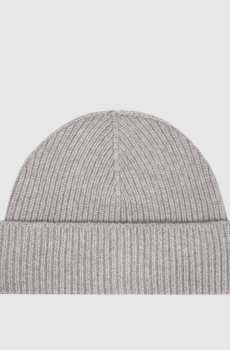 Серая шапка из кашемира