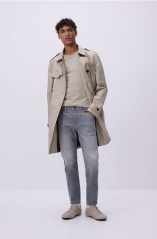 Reserved - Джинси skinny з ефектом виварювання - світло-сірий - YV151-09J