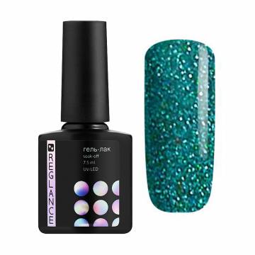 Гель-лак для ногтей Reglance Gel Polish 163 Зеленый с блестками, 7.5 мл Гель-лак для ногтей Reglance Gel Polish 163 Зеленый с блестками, 7.5 мл