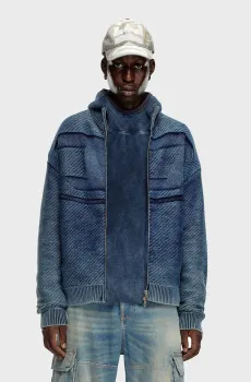 Мужской синий кардиган K-KLEVERY Синий XXL Diesel A15477 0AJCY