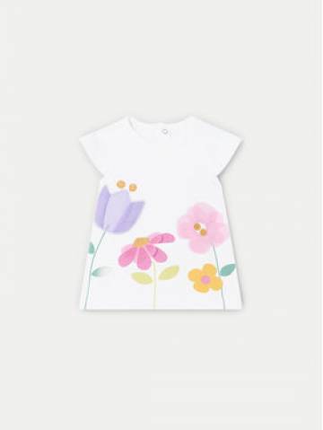 Mayoral Повсякденна сукня 1811 Білий Regular Fit Mayoral Повсякденна сукня 1811 Білий Regular Fit