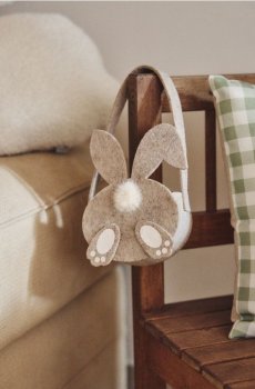 Великодні кошики з мотивом кроликів 2 pack - сірий